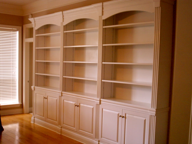 Custom Fit Bookcases specially designed .Solid Maple with Premium Millwork Package .