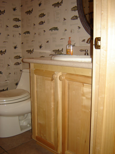 solid wood maple vanity bathroom single sink