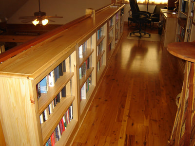 Solid Wood Office,Cypress.Custom Office Space .Heavy Duty construction.Desk Bookcases