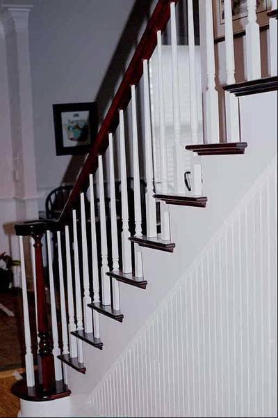 Custom quality wood staircase work.