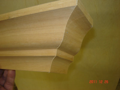 Solid hardwood moldings